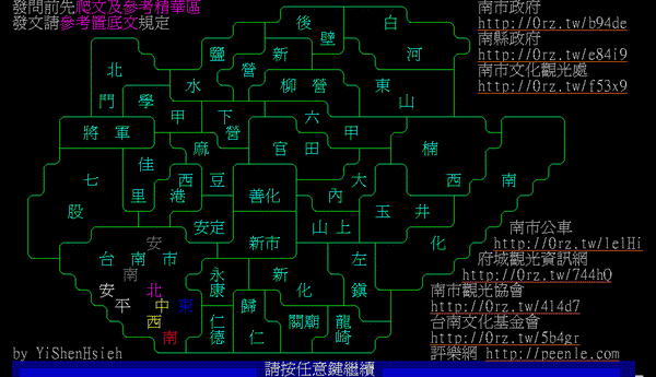 PTT台南板畫面